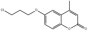 6-(3-CHLOROPROPOXY)-4-METHYLCOUMARIN Struktur