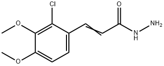 3-(2-CHLORO-3,4-DIMETHOXYPHENYL)PROP-2-ENOHYDRAZIDE Struktur