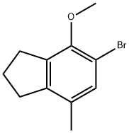 5-BROMO-4-METHOXY-7-METHYLINDANE Struktur