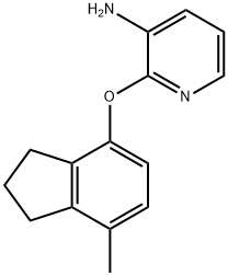 2-[(7-METHYL-2,3-DIHYDRO-1H-INDEN-4-YL)OXY]PYRIDIN-3-AMINE Struktur