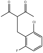 3-(2-CHLORO-6-FLUOROBENZYL)PENTANE-2,4-DIONE Struktur