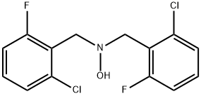 N,N-BIS(2-CHLORO-6-FLUOROBENZYL)HYDROXYLAMINE Struktur