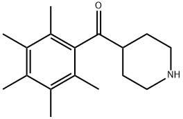 4-(PENTAMETHYLBENZOYL)PIPERIDINE Struktur