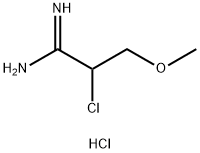 2-Chloro-3-methoxypropionamidine hydrochloride Struktur