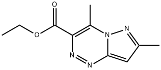 ethyl 4,7-dimethylpyrazolo[5,1-c][1,2,4]triazine-3-carboxylate Struktur