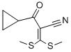 2-(CYCLOPROPYLCARBONYL)-3,3-DI(METHYLTHIO)ACRYLONITRILE Struktur