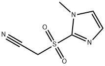 (1-METHYLIMIDAZOL-2-YL)SULFONYLACETONITRILE Struktur