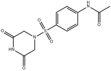 N1-(4-[(3,5-DIOXOPIPERAZINO)SULFONYL]PHENYL)ACETAMIDE Struktur