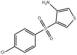 3-AMINO-4-(4-CHLOROBENZENESULFONYL)THIOPHENE Struktur