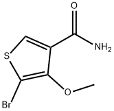 5-BROMO-4-METHOXYTHIOPHENE-3-CARBOXAMIDE Struktur