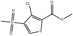 METHYL 3-CHLORO-4-(METHYLSULFONYL)THIOPHENE-2-CARBOXYLATE Struktur