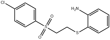 2-([2-[(4-CHLOROPHENYL)SULFONYL]ETHYL]THIO)ANILINE Struktur