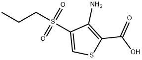 3-AMINO-4-(N-PROPYLSULFONYL)THIOPHENE-2-CARBOXYLIC ACID Struktur