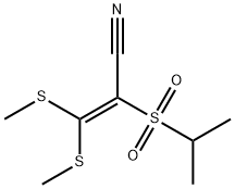 2-(ISOPROPYLSULFONYL)-3,3-DI(METHYLTHIO)ACRYLONITRILE Struktur