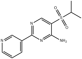 5-(ISOPROPYLSULFONYL)-2-(3-PYRIDYL)PYRIMIDIN-4-AMINE Struktur