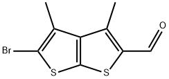 5-BROMO-3,4-DIMETHYLTHIENO[2,3-B]THIOPHENE-2-CARBOXALDEHYDE Struktur