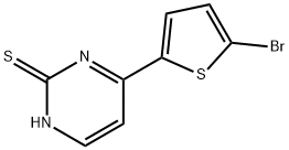 4-(5-BROMOTHIEN-2-YL)PYRIMIDINE-2-THIOL Struktur