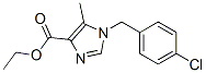 ETHYL 1-(4-CHLOROBENZYL)-5-METHYLIMIDAZOLE-4-CARBOXYLATE Struktur