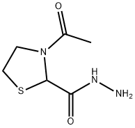 3-ACETYL-1,3-THIAZOLANE-2-CARBOHYDRAZIDE Struktur