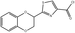 2-(1,4-Benzodioxan-2-yl)thiazole-4-carbonyl chloride Struktur