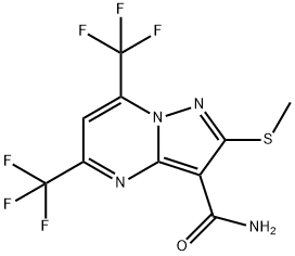 5,7-BIS(TRIFLUOROMETHYL)-2-(METHYLTHIO)PYRAZOLO-[1,5-A]PYRIMIDINE-3-CARBOXAMIDE price.