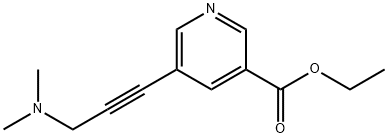 ETHYL 5-[3-(DIMETHYLAMINO)PROP-1-YNYL]NICOTINATE Struktur