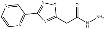 2-(3-PYRAZIN-2-YL-1,2,4-OXADIAZOL-5-YL)ETHANOHYDRAZIDE Struktur