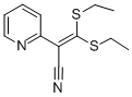 3,3-DI(ETHYLTHIO)-2-(2-PYRIDYL)ACRYLONITRILE Struktur