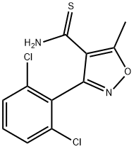 3-(2,6-DICHLOROPHENYL)-5-METHYLISOXAZOLE-4-CARBOTHIOAMIDE Struktur