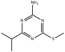 4-ISOPROPYL-6-(METHYLTHIO)-1,3,5-TRIAZIN-2-AMINE Struktur