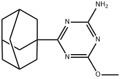 4-(1-ADAMANTYL)-6-METHOXY-1,3,5-TRAZIN-2-AMINE Struktur