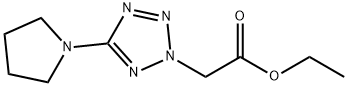 ETHYL 2-(5-TETRAHYDRO-1H-PYRROL-1-YL-2H-1,2,3,4-TETRAAZOL-2-YL)ACETATE Struktur