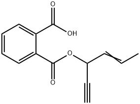 2-[[(1-ETH-1-YNYLBUT-2-ENYL)OXY]CARBONYL]BENZOIC ACID Struktur