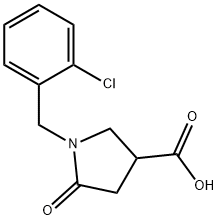 1-(2-CHLOROBENZYL)-5-OXOPYRROLIDINE-3-CARBOXYLIC ACID Struktur