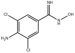 4-AMINO-3,5-DICHLORO-N'-HYDROXYBENZENECARBOXIMIDAMIDE Struktur