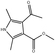 METHYL 4-ACETYL-2,5-DIMETHYL-1H-PYRROLE-3-CARBOXYLATE Struktur