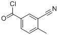 Benzoyl chloride, 3-cyano-4-methyl- (9CI) Struktur