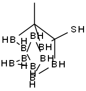 1,2-DICARBADODECABORANE(12)-1-THIOL, 2-METHYL- Struktur