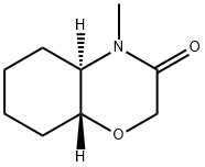 2H-1,4-Benzoxazin-3(4H)-one, hexahydro-4-Methyl-, trans- (9CI) Struktur