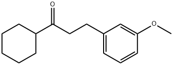 CYCLOHEXYL 2-(3-METHOXYPHENYL)ETHYL KETONE Struktur