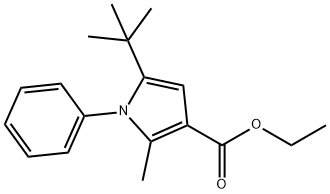 ETHYL 5-(TERT-BUTYL)-2-METHYL-1-PHENYL-1H-PYRROLE-3-CARBOXYLATE Struktur