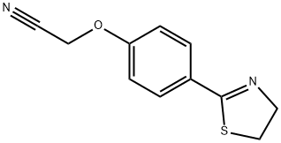 2-[4-(4,5-DIHYDRO-1,3-THIAZOL-2-YL)PHENOXY]ACETONITRILE Struktur