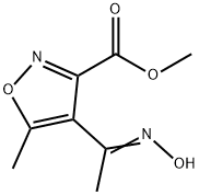 METHYL 4-(1-HYDROXYIMINOETHYL)-5-METHYLISOXAZOLE-3-CARBOXYLATE Struktur