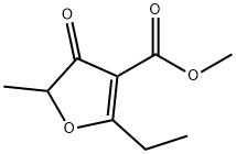 METHYL 2-ETHYL-5-METHYL-4-OXO-4,5-DIHYDROFURAN-3-CARBOXYLATE Struktur