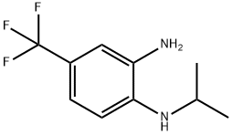 3-AMINO-4-(ISOPROPYLAMINO)BENZOTRIFLUORIDE Struktur