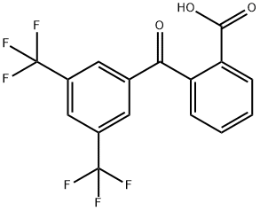 2-[3,5-BIS(TRIFLUOROMETHYL)BENZOYL]BENZOIC ACID Struktur