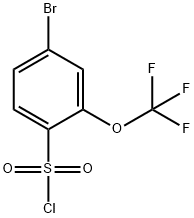 4-BROMO-2-(TRIFLUOROMETHOXY)BENZENE-1-SULFONYL CHLORIDE Struktur