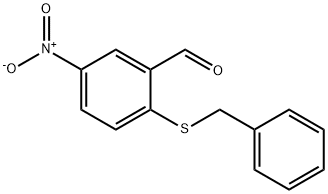 2-(BENZYLTHIO)-5-NITROBENZALDEHYDE Struktur