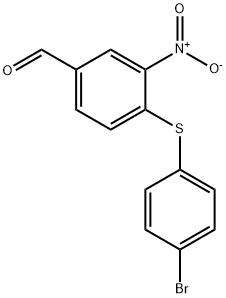 4-(4-BROMOPHENYLTHIO)-3-NITROBENZALDEHYDE Struktur