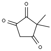 3,3-Dimethyl-1,2,4-cyclopentanetrione Struktur